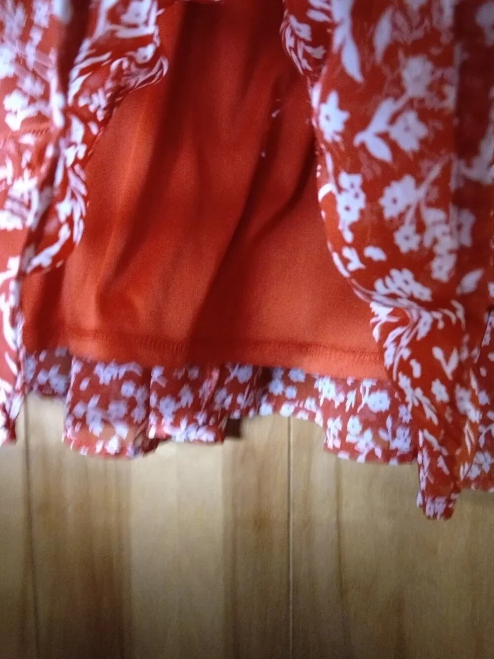 Sienna Sky Size XS Floral Tiered Ruffle Pull On Elastic Waist Mini Skirt